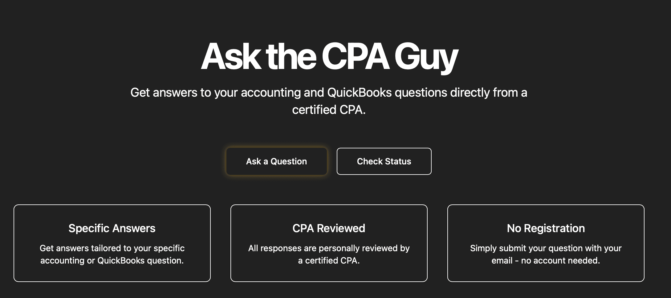 Ask the CPA Guy